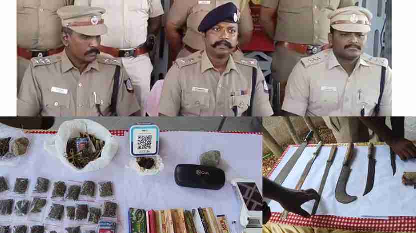 கல்லூரி மாணவர்கள் விடுதிகள் போலீசார் அதிரடி ஆய்வு – 13 பேர் கைது