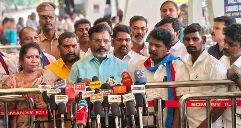 செங்கோட்டையன் த.வெ.க.வுக்கு சென்றது பாஜக நடத்திய “சித்து விளையாட்டு” – தொல். திருமாவளவன்